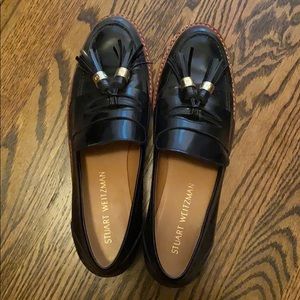 Stuart Weitzman loafers black size 9